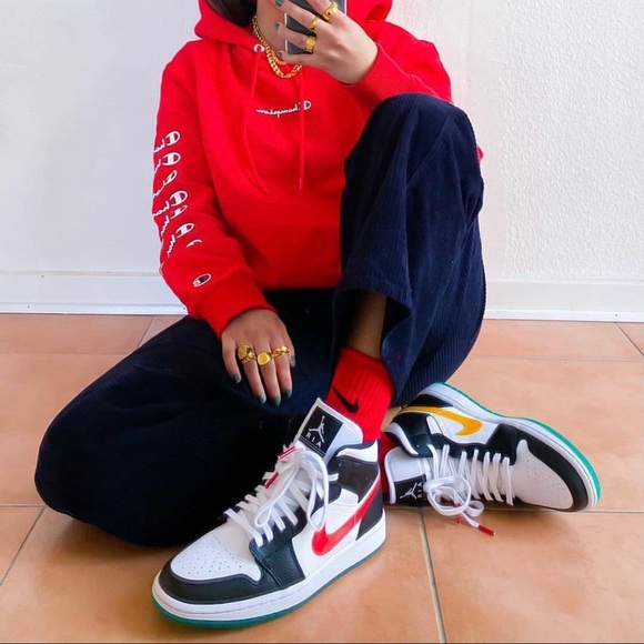 Jordan 1 Alternate Swooshes Red Yellow - Picture 2 of 6